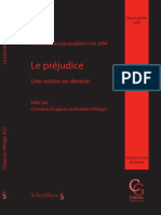 Le Préjudice: Une Notion en Devenir