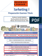 Preparación Examen de Título Marketing I Abril 2019