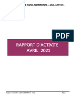 Rapport D'activité Juin 2021