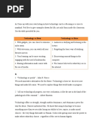 Ed Tech 1 Application 3 A. Come Up With Your Own Listing On How Technology Can Be A Blessing or A Curse To