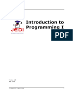 Introduction To Programming 1 (JEDI)