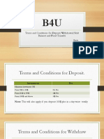 B4U Terms and Conditions