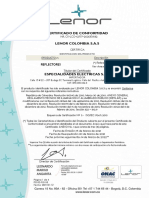 Certificacion Campanas Tipo Ufo Cricon