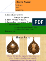 Award Hierarchy. 3. History. 4. List of Awardees: 5. First Award Winners. 6. Few Other Prominent Awardees. 7. Controversies: References