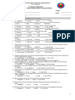 2 Quarter Examination GRADE 11 - Understanding Culture, Society and Politics