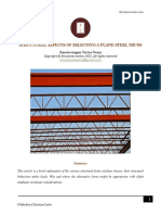 Structural Aspects of Selecting A Plane Steel Truss