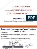 Experiment 3 Young's Modulus