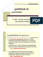 8 - Capabilidade de Processo - Aula