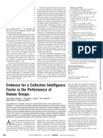 Evidence For A Collective Intelligence Factor in The Performance of Human Groups