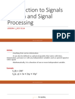 LESSON - 1 - Introduction To Signals Spectra and Signal Processing