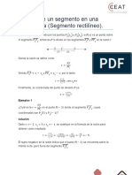 División de Un Segmento en Una Razón Dada (Segmento Rectilíneo) .