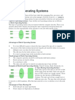 Types of Operating Systems