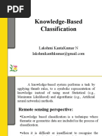 Knowledge-Based Classification: Lakshmi Kantakumar N