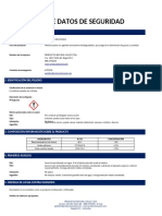 Hoja de Seguridad Limpiador Multiusos