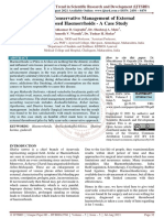 Ayurvedic Conservative Management of External Thrombosed Haemorrhoids A Case Study