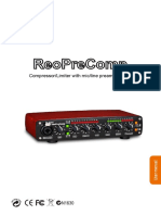 Compressor/Limiter With Mic/line Preamp Build-In