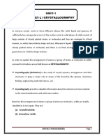 DR - SF Unit1 Part1 Crystallography Notes