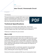 Simple ESR Meter Circuit Homemade Circuit Projects