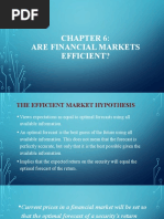 Chapter 6 Are Financial Markets Efficient 