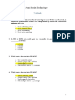 Chapter 7: Web 2.0 and Social Technology: Multiple Choice