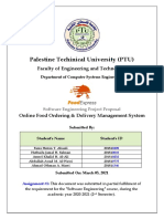 Food Ordering & Delivery Software System Proposal Document