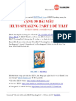 (IELTSThanhLoan) Tặng 50 Bài Mẫu IELTS Speaking Part 2 Đề Thật Do IELTS Thanh Loan Biên Soạn