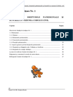 Unitate de Învăţare Nr. 1: Patrimoniul, Drepturile Patrimoniale ŞI Bunurile În Viziunea Codului Civil