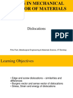 Topics in Mechanical Behavior of Materials: Dislocations