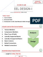 Lec 01 - Steel and Introduction To AISC Steel Manual