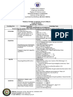 La Paznationalhighschool: Weekly Home Learning Plan (WHLP) Grade 10-SPSTE Quarter 1 Week 1 Learning