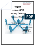 Project CRM Telecom Rcom: Subject:-Industry: Company