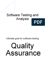 Software Testing and Analysis