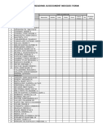 Form 1 - Reading Assessment Miscues Form