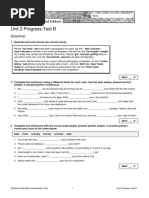 Unit 2 Progress Test B: Grammar