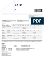 Electronic Ticket Receipt: Itinerary