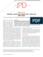 Fabricating A Partial Nasal Prosthesis With A Custom Nasal Dilator Design