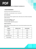 How To Upgrade To Moodle 3.5