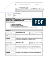 Acta de Inicio Estructuras Metálicas