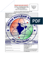 Indian Nuclear Society: Application Form For Membership/Life Membership