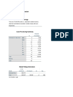 PLUM - Ordinal Regression: Warnings