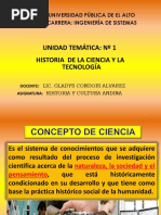 1ra - CLASE - Historia de La Ciencia y La Tecnología - 1RA - PARTE