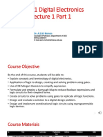 EEE301 Digital Electronics Lecture 1 Part 1: Dr. A.S.M. Mohsin