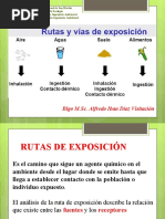 3 Rutas y Vias de Exposicion