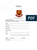 Attachment Supervisors Form