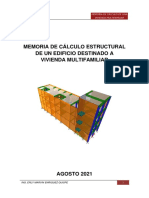 Memoria de Cálculo - Vivienda Multi Familiar