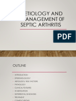 Aetiology and Management 0F Septic Arthritis