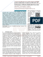 Development and Performance of Electro Hydraulic Excavator