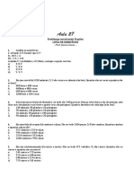 Aula 27: Problemas Envolvendo Frações Lista de Exercícios