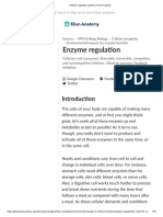 Enzyme Regulation (Article) - Khan Academy