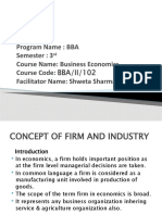 Concept of Firm and Industry